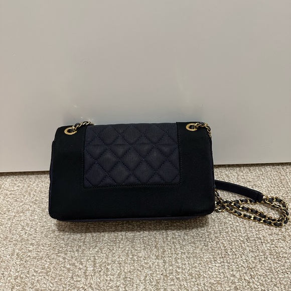 Chanel Mademoiselle Classic Quilted Satin Grosgrain Small Crossbody Flap Bag - Picture 6 of 16